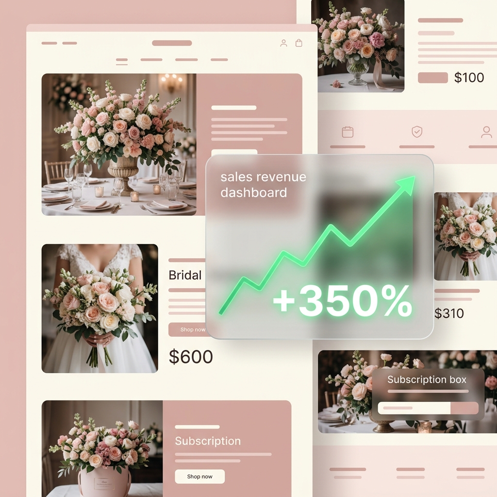 Giao diện Website Tiệm Hoa VIP Mẫu