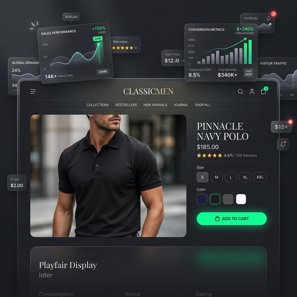 Giao diện Website Thời Trang Polo Mẫu